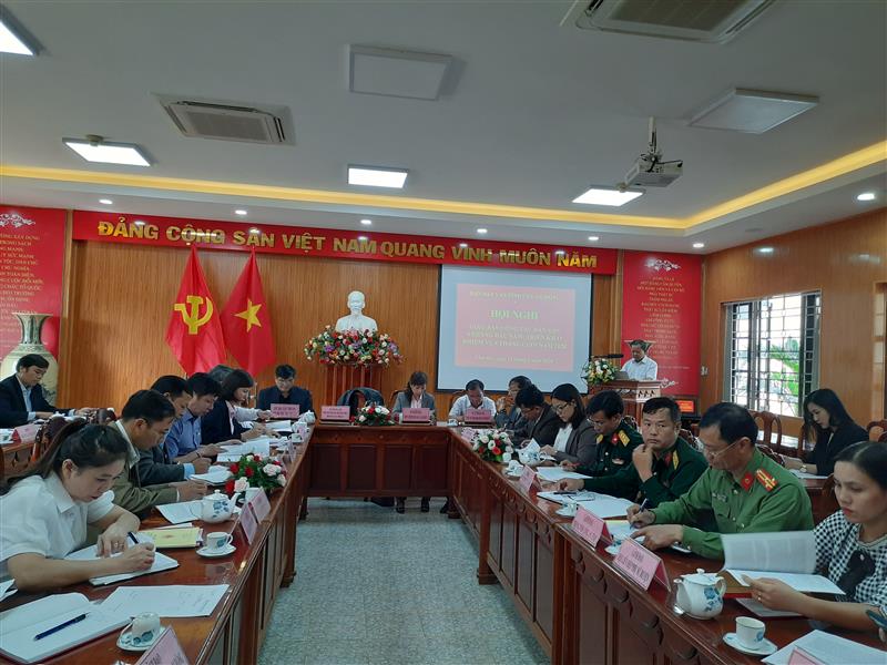 Hội nghị giao ban công tác Dân vận 6 tháng đầu năm ngày 16/6/2020 cụm 1 tổ chức tại Lâm Hà
