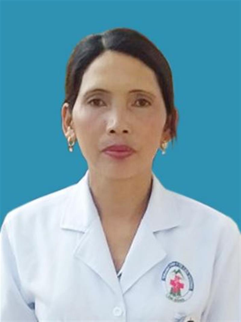 Bà Bon Niêng K' Pớt - Nhân viên công tác xã hội tại Trạm y tế xã Đưng k ' Nớ, huyện Lạc Dương