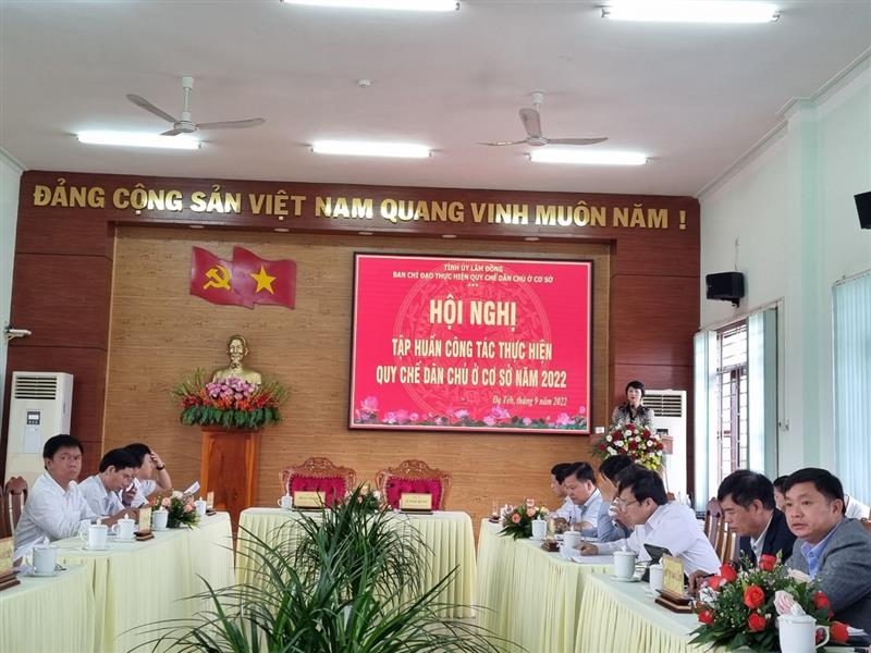 Hội nghị tập huấn Quy chế DCCS tại huyện Đạ Tẻh
