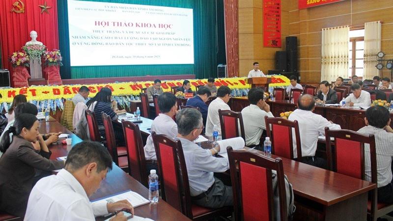 Liên hiệp các Hội Khoa học Kỹ thuật tỉnh Lâm Đồng tổ chức Hội thảo khoa học Thực trạng và đề xuất các giải pháp nhằm nâng cao chất lượng đào tạo nguồn nhân lực ở vùng đồng bào DTTS tại tỉnh Lâm Đồng